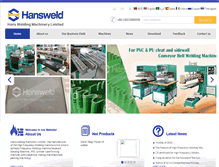 Tablet Screenshot of hansweld.com